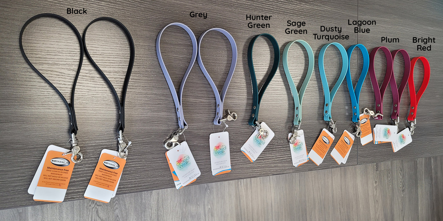 Traffic Lead for Dogs | 10" | BioThane | Waterproof Leash